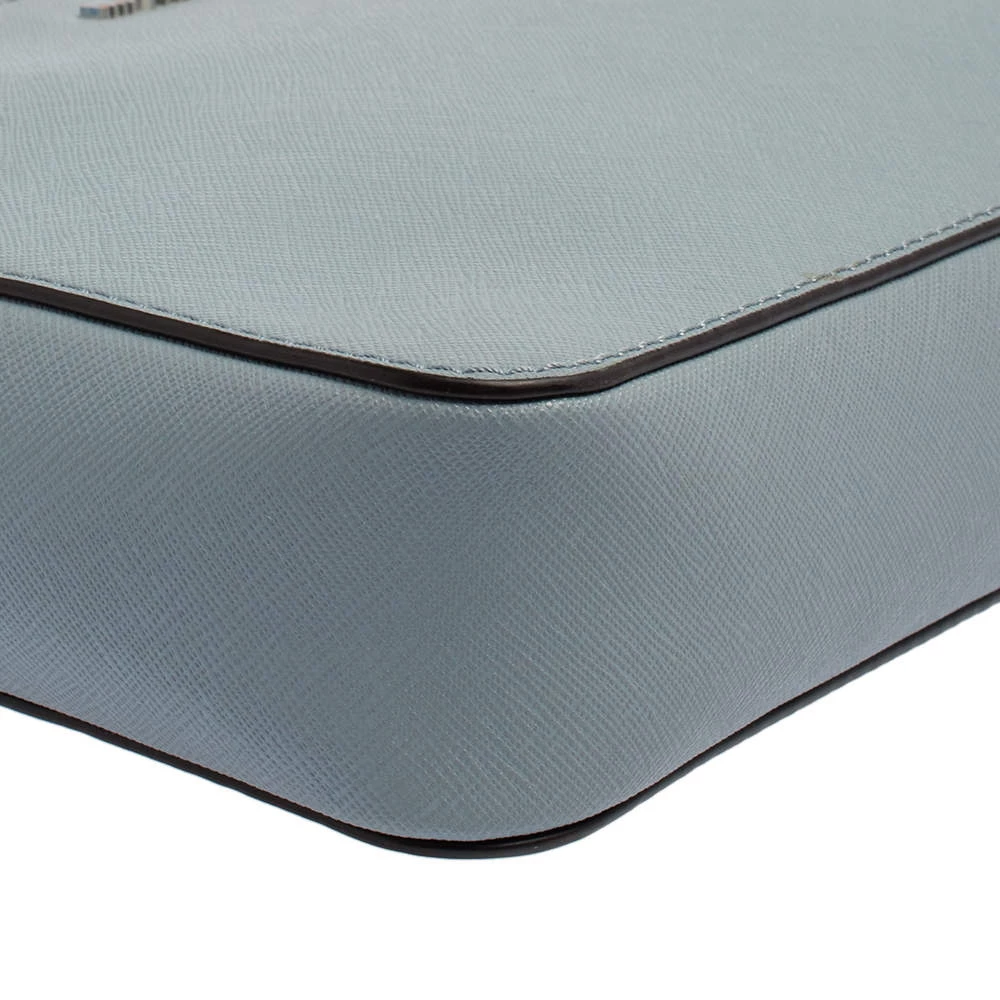 Michael Kors Powder Blue Patent Leather Jet Set Crossbody Bag For Women - Image 10