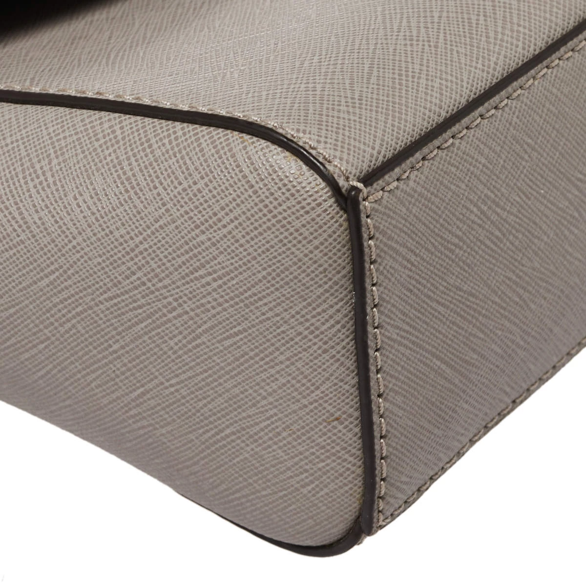 Michael Kors Grey Leather Mini Ava Top Handle Bag For Women - Image 10