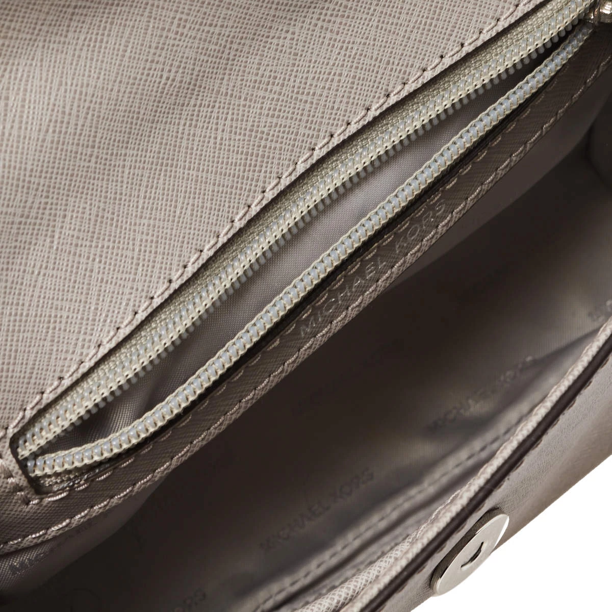 Michael Kors Grey Leather Mini Ava Top Handle Bag For Women - Image 7