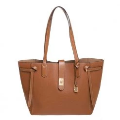 Michael Kors Brown Leather Large Cassie Tote For Women
