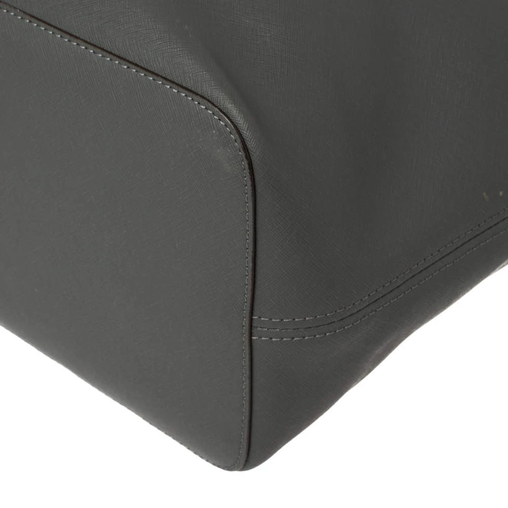 Michael Kors Grey Saffiano Leather Large Jet Set Travel Tote For Women - Image 10