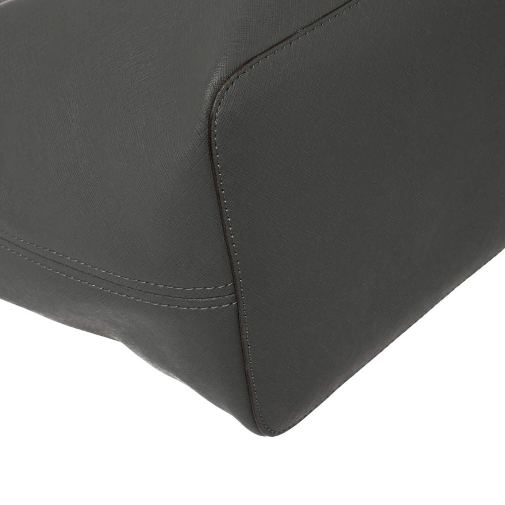 Michael Kors Grey Saffiano Leather Large Jet Set Travel Tote For Women - Image 11