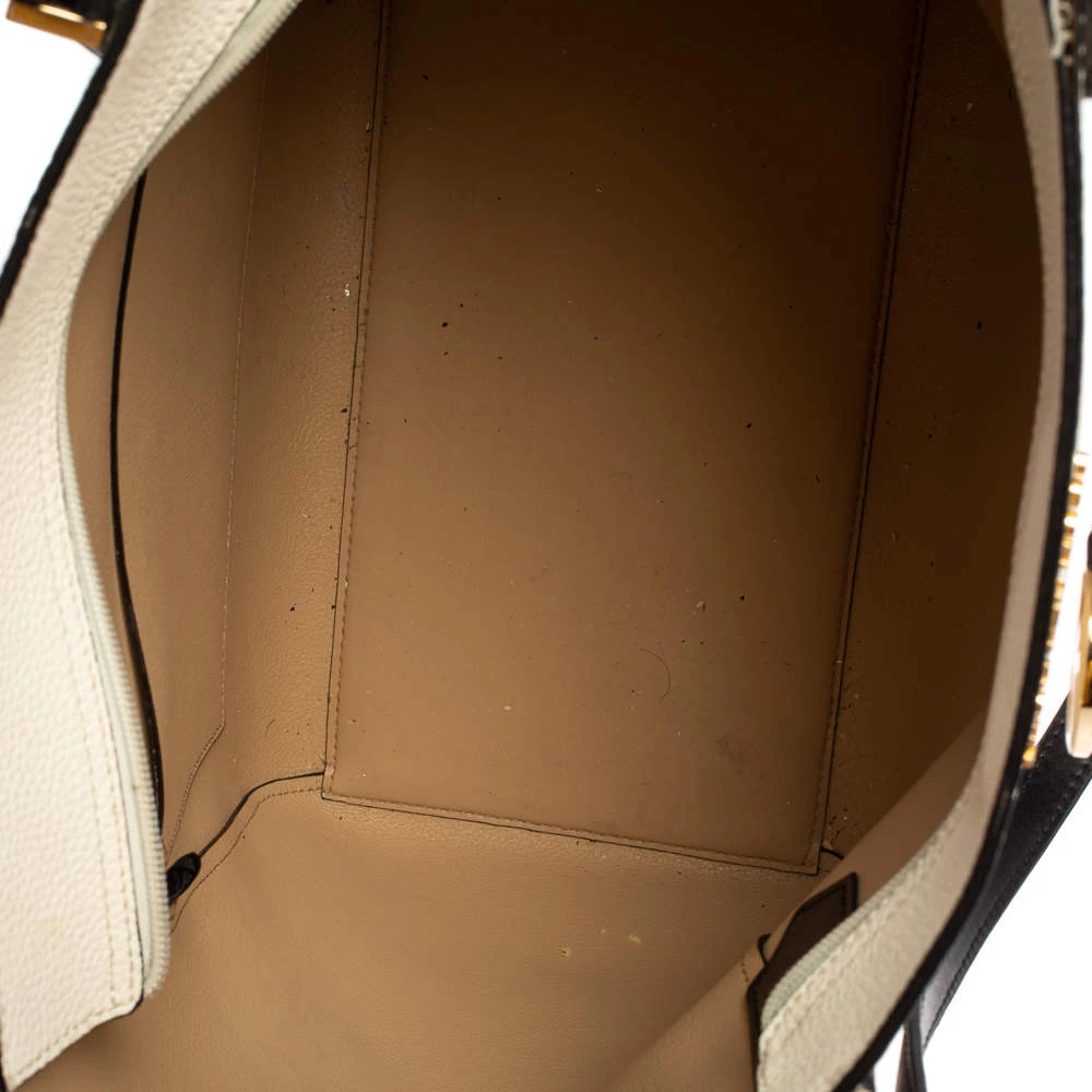 Michael Kors Beige/White Leather Kimberly Tote For Women - Image 9