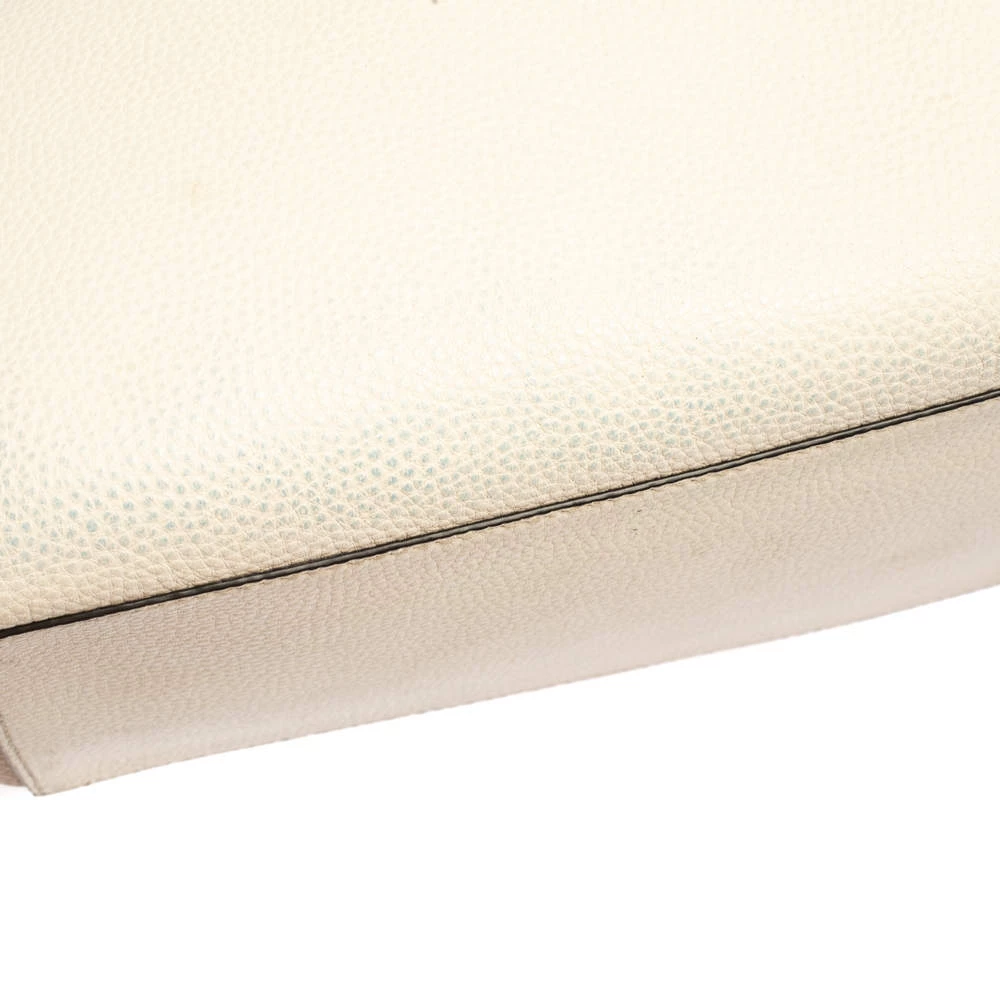 Michael Kors Beige/White Leather Kimberly Tote For Women - Image 7