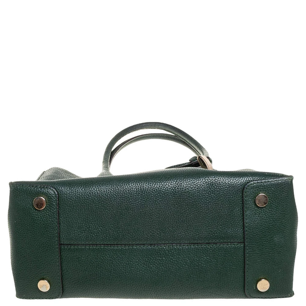 Michael Kors Green Grained Leather Large Mercer Tote For Women - Image 6