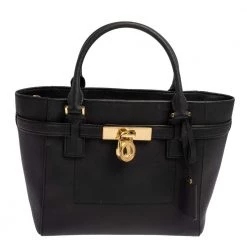 MICHAEL Michael Kors Black Saffiano Leather Hamilton East West Tote For Women