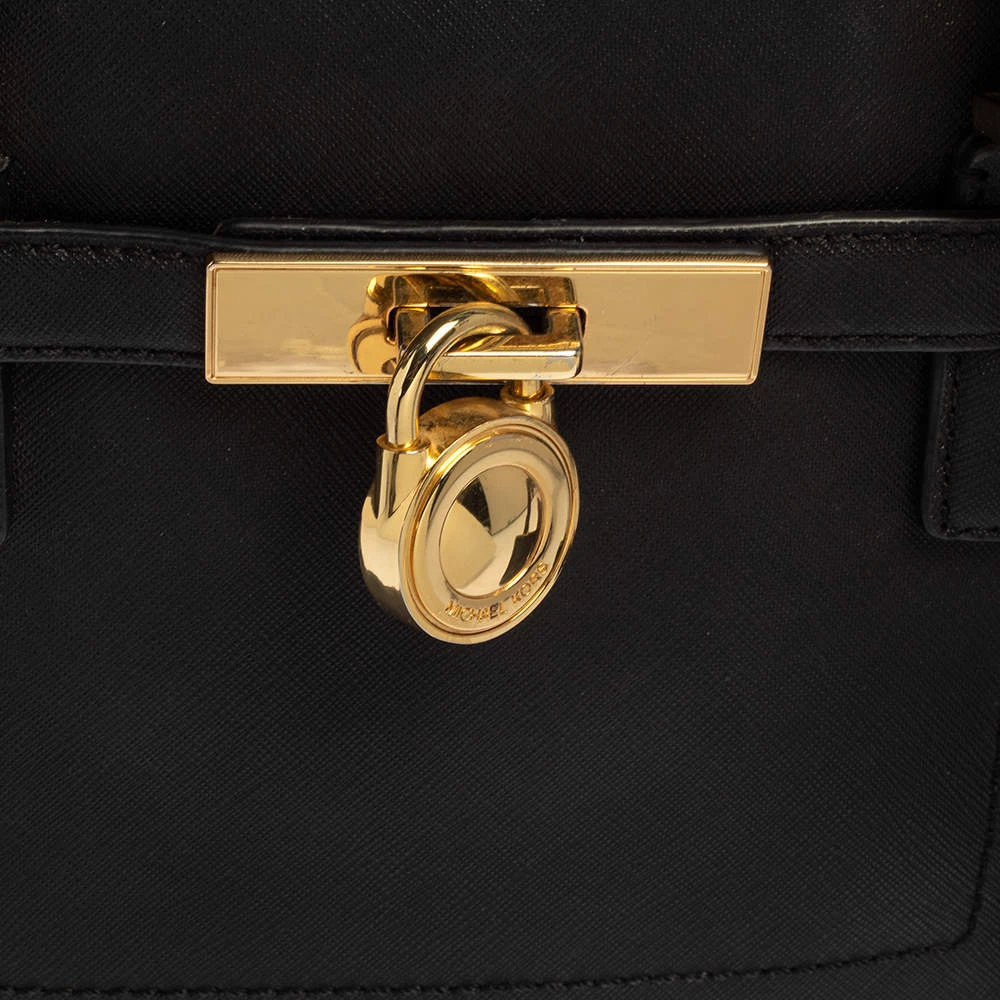 MICHAEL Michael Kors Black Saffiano Leather Hamilton East West Tote For Women - Image 5