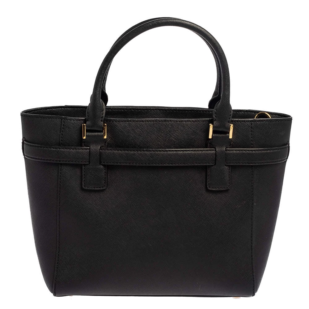 MICHAEL Michael Kors Black Saffiano Leather Hamilton East West Tote For Women - Image 4