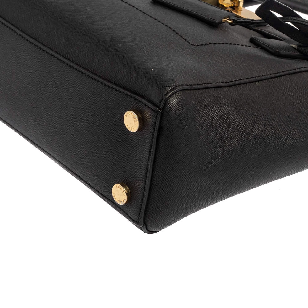 MICHAEL Michael Kors Black Saffiano Leather Hamilton East West Tote For Women - Image 13