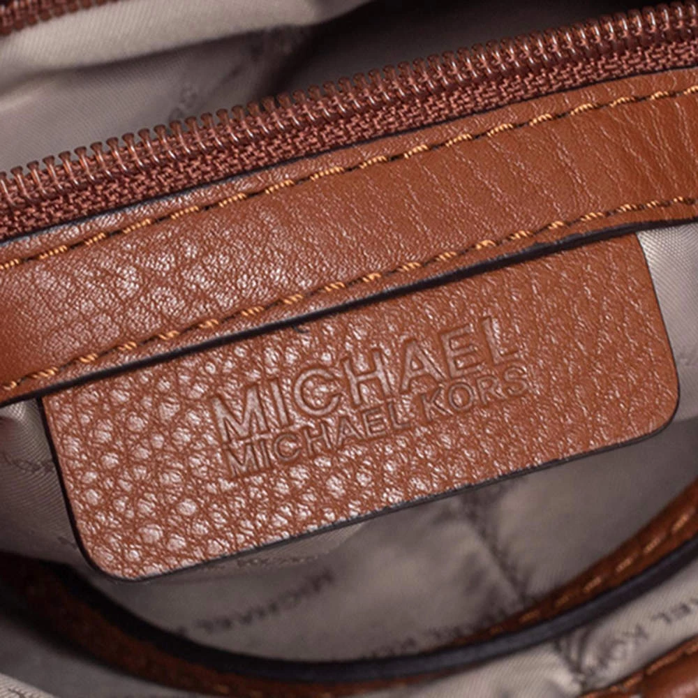 Michael Kors Brown Pebbled Leather Lupita Hobo For Women - Image 8