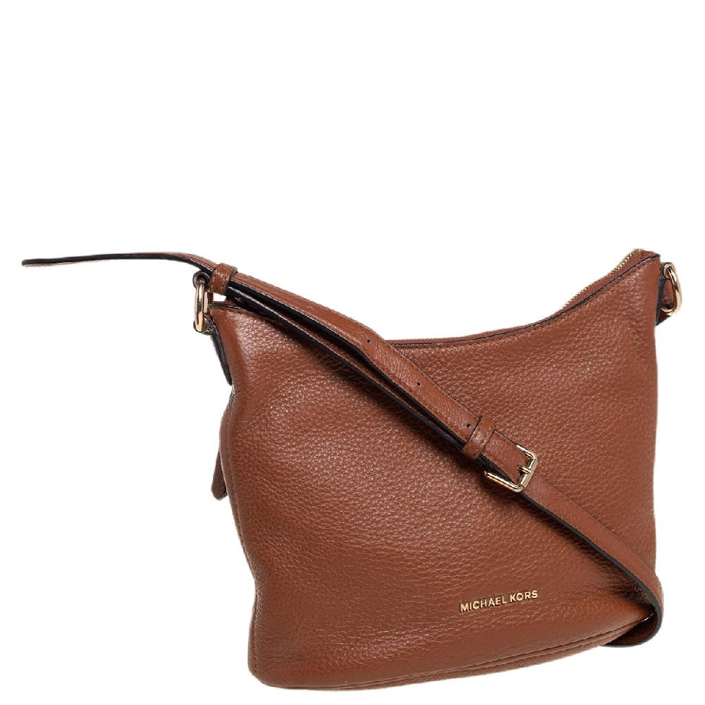 Michael Kors Brown Pebbled Leather Lupita Hobo For Women - Image 3