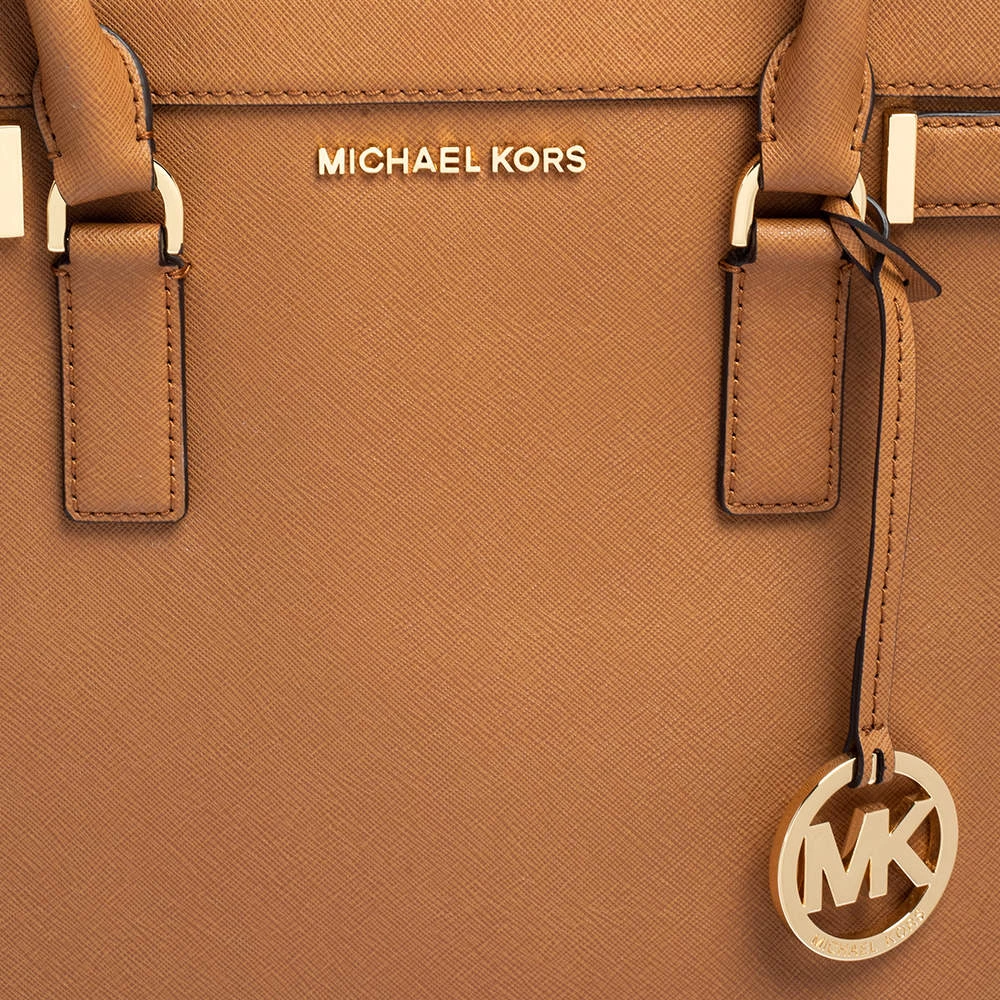 Michael Kors Brown Saffiano Leather Dillon Tote For Women - Image 5