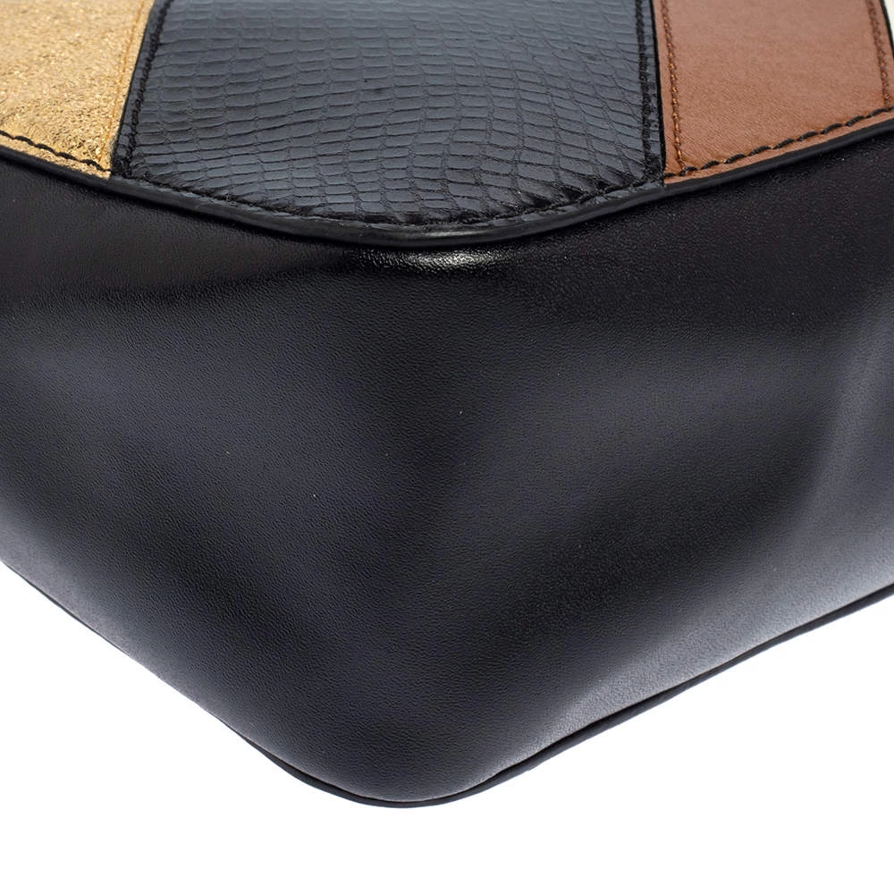 Michael Kors Micheal Kors Multicolor Python Embossed Leather And Leather Jet Set Camera Crossbody Bag For Women - Image 10