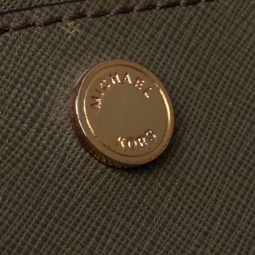 Michael Kors Green Saffiano Leather Greenwich Tote For Women - Image 8