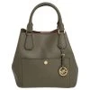 Michael Kors Green Saffiano Leather Greenwich Tote For Women