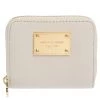 Michael Kors Micheal Kors White Leather Zip Around Wallet For Women