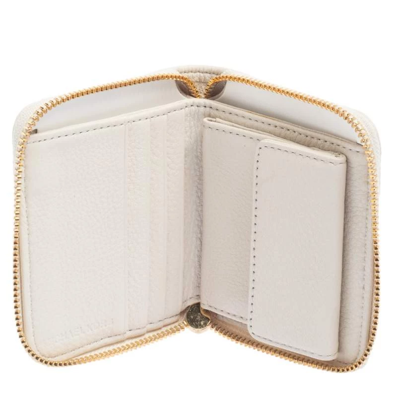 Michael Kors Micheal Kors White Leather Zip Around Wallet For Women - Image 2