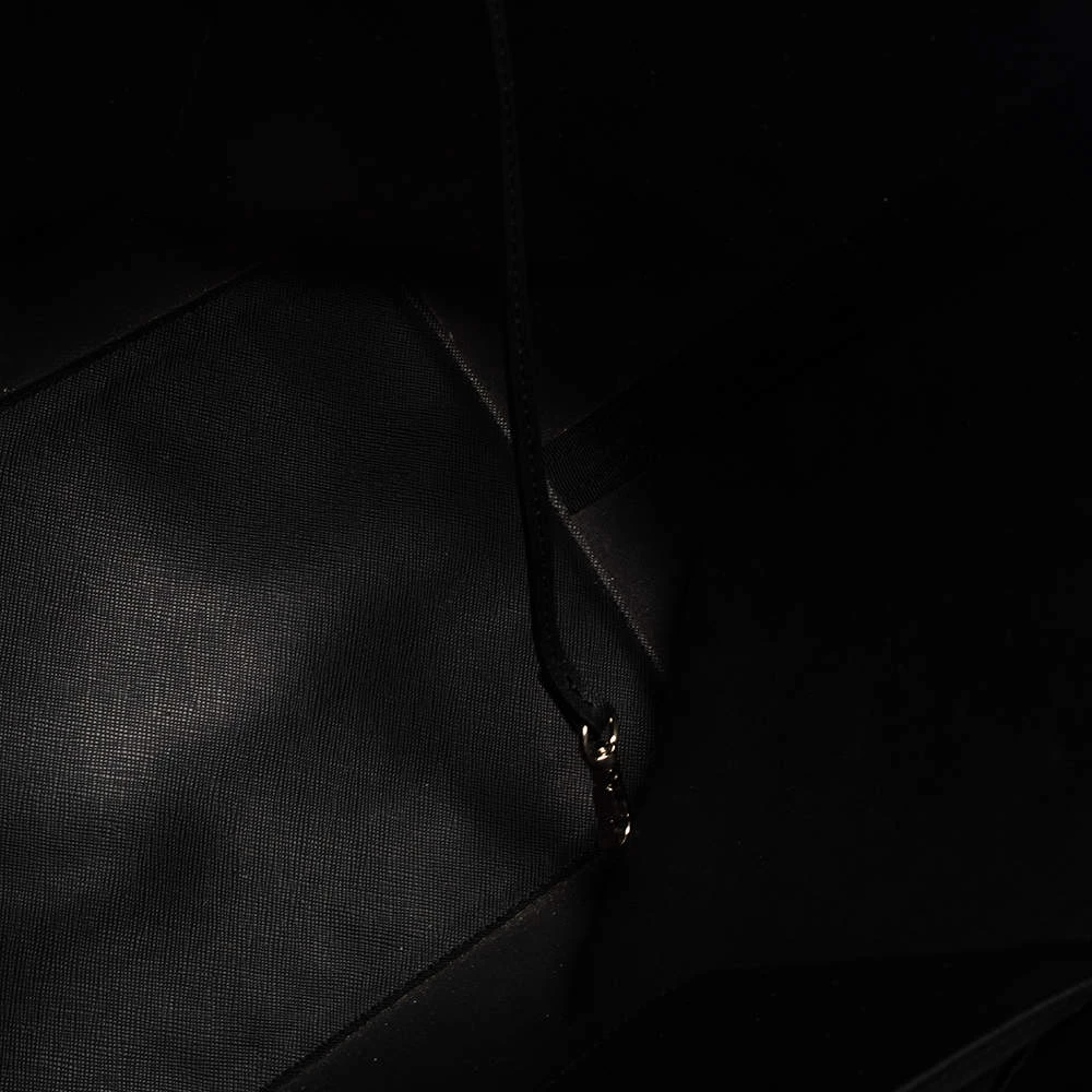 Michael Kors Hounds Tooth Printed Leather Jet Set Travel Tote For Women - Image 10