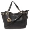 Michael Kors Black Leather Tote For Women
