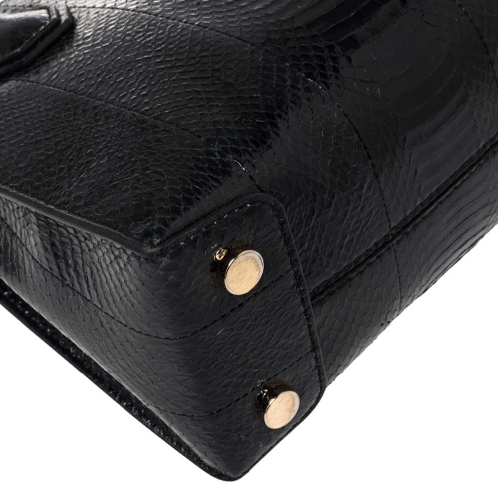 Michael Kors Black Snakeskin Mini Mercer Tote For Women - Image 10