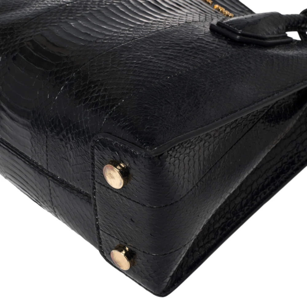 Michael Kors Black Snakeskin Mini Mercer Tote For Women - Image 11