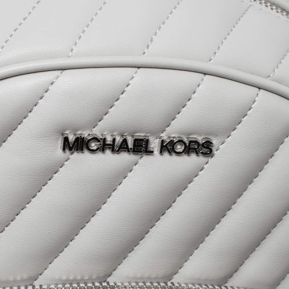 Michael Kors Grey Leather Medium Abbey Backpack For Women - Image 5