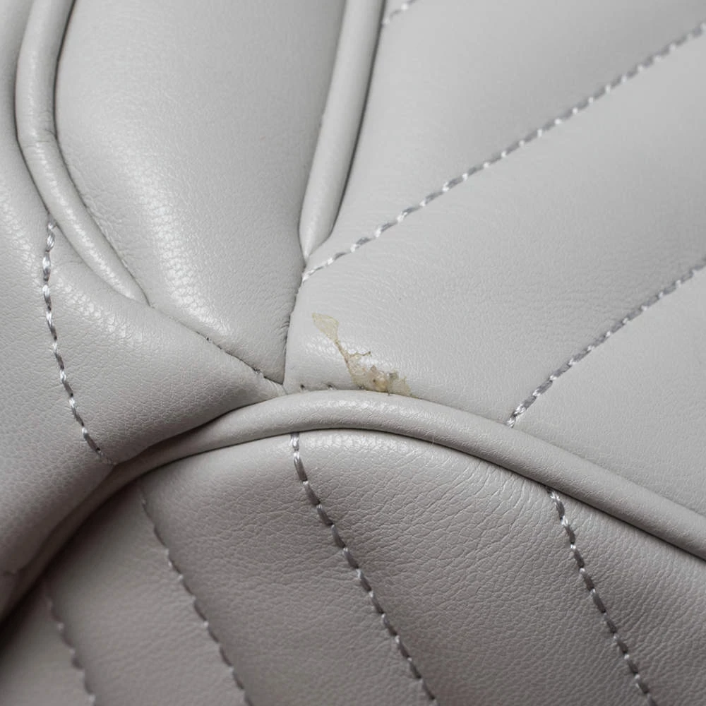 Michael Kors Grey Leather Medium Abbey Backpack For Women - Image 6