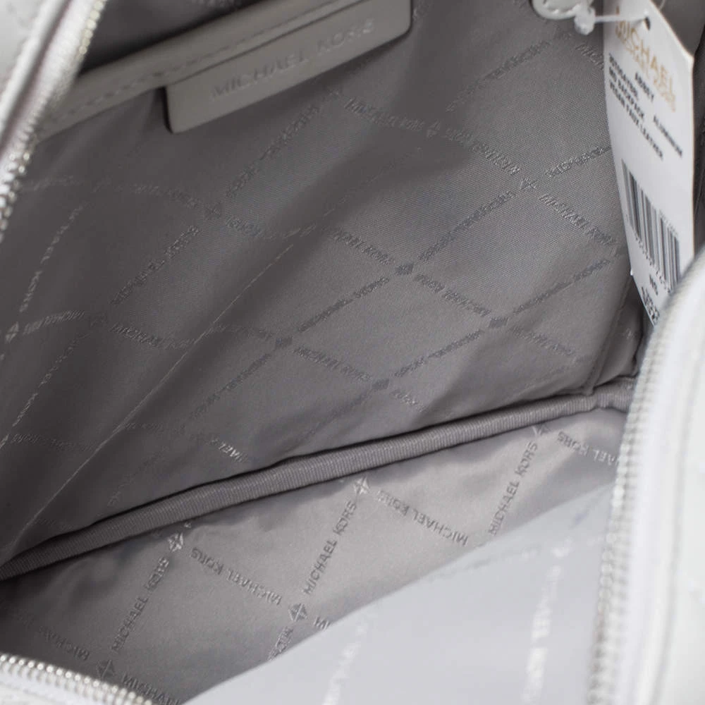 Michael Kors Grey Leather Medium Abbey Backpack For Women - Image 8