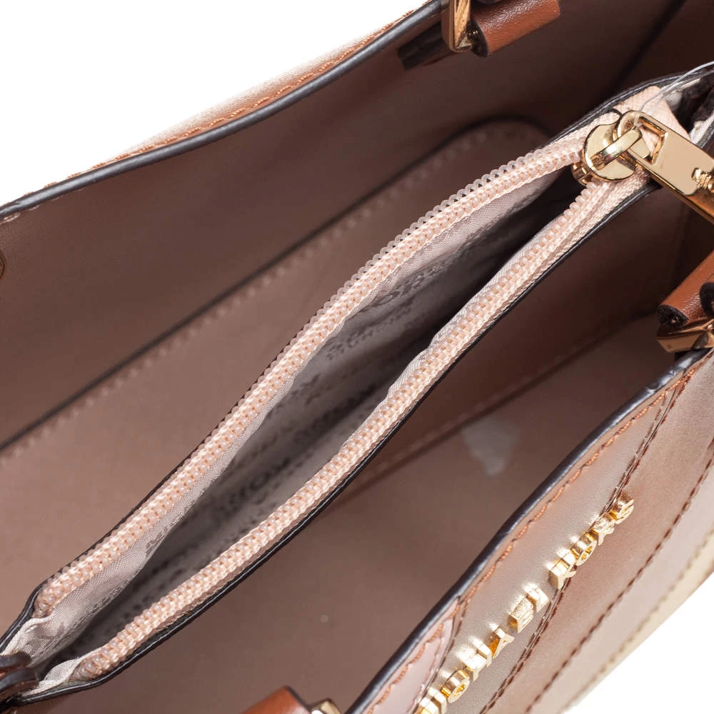 Michael Kors Multicolor Striped Leather And Python Embossed Adele Tote For Women - Image 7