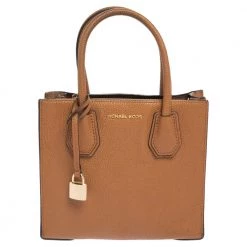 Michael Kors Brown Leather Mercer Tote For Women