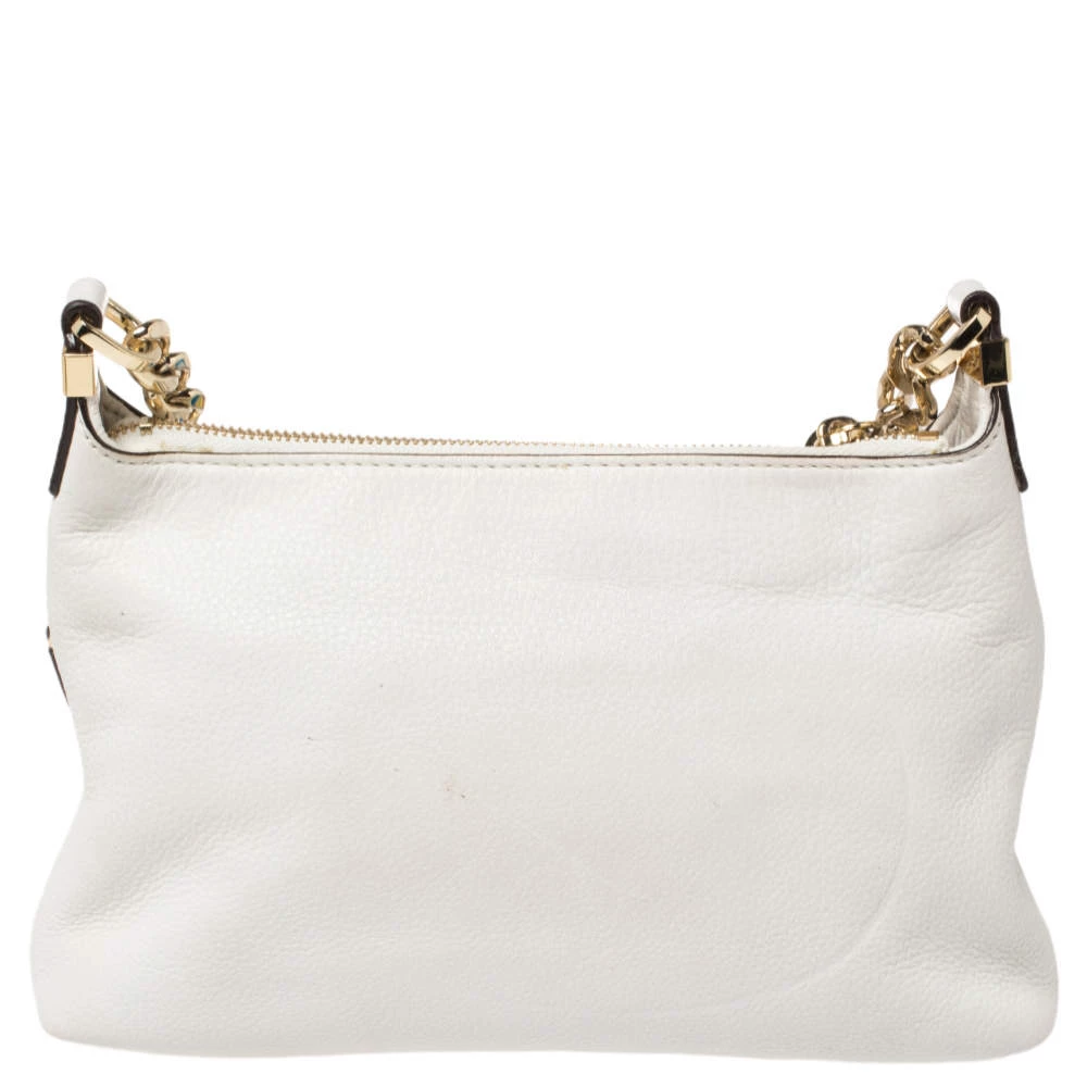 Michael Kors Off White Leather Weston Crossbody Bag For Women - Image 4