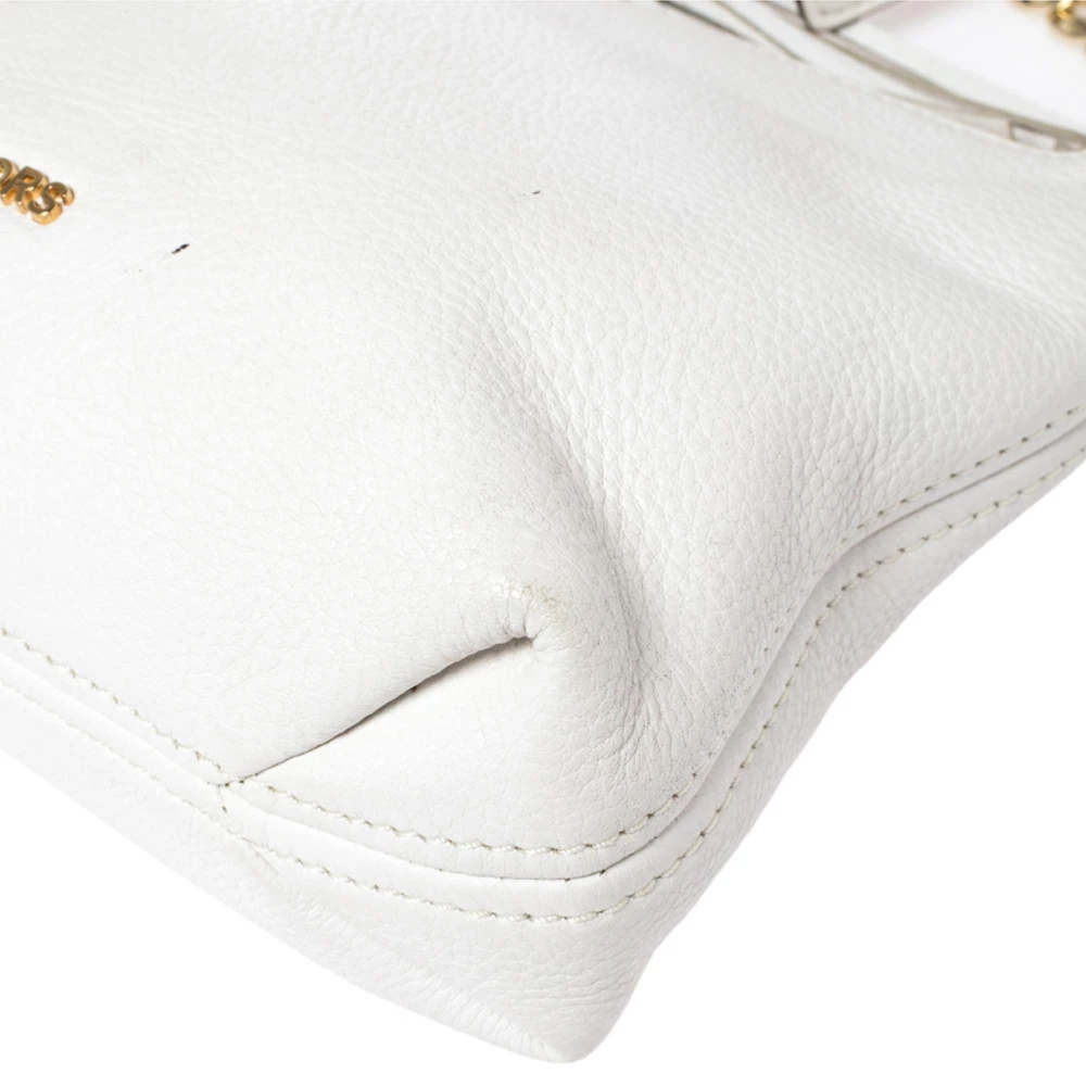 Michael Kors Off White Leather Weston Crossbody Bag For Women - Image 11