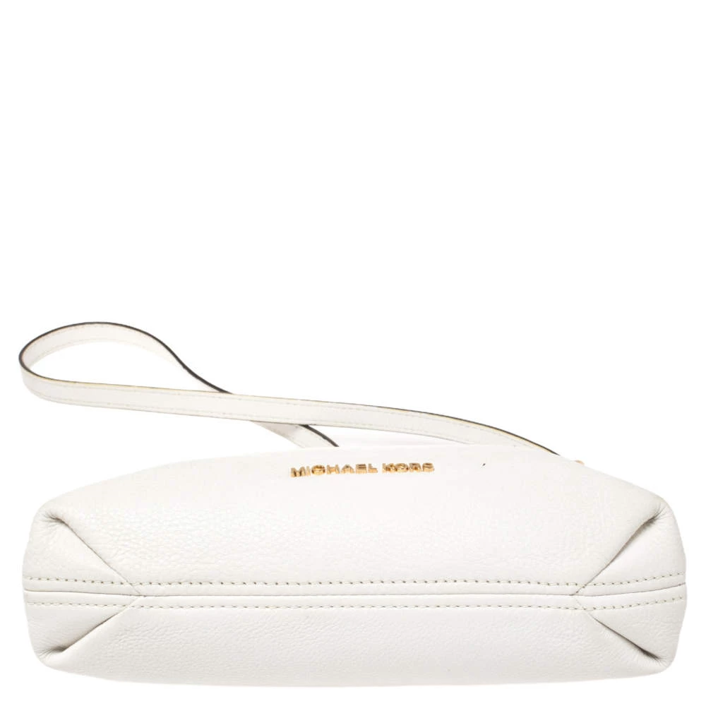 Michael Kors Off White Leather Weston Crossbody Bag For Women - Image 7