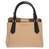 Michael Kors Beige Leather Kimberly Satchel For Women