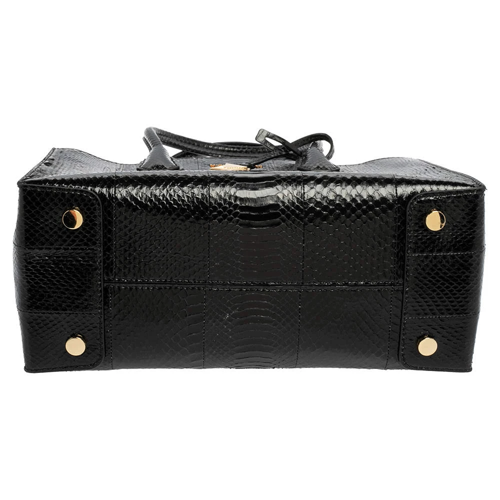 Michael Kors Black Snakeskin Large Mercer Tote For Women - Image 6
