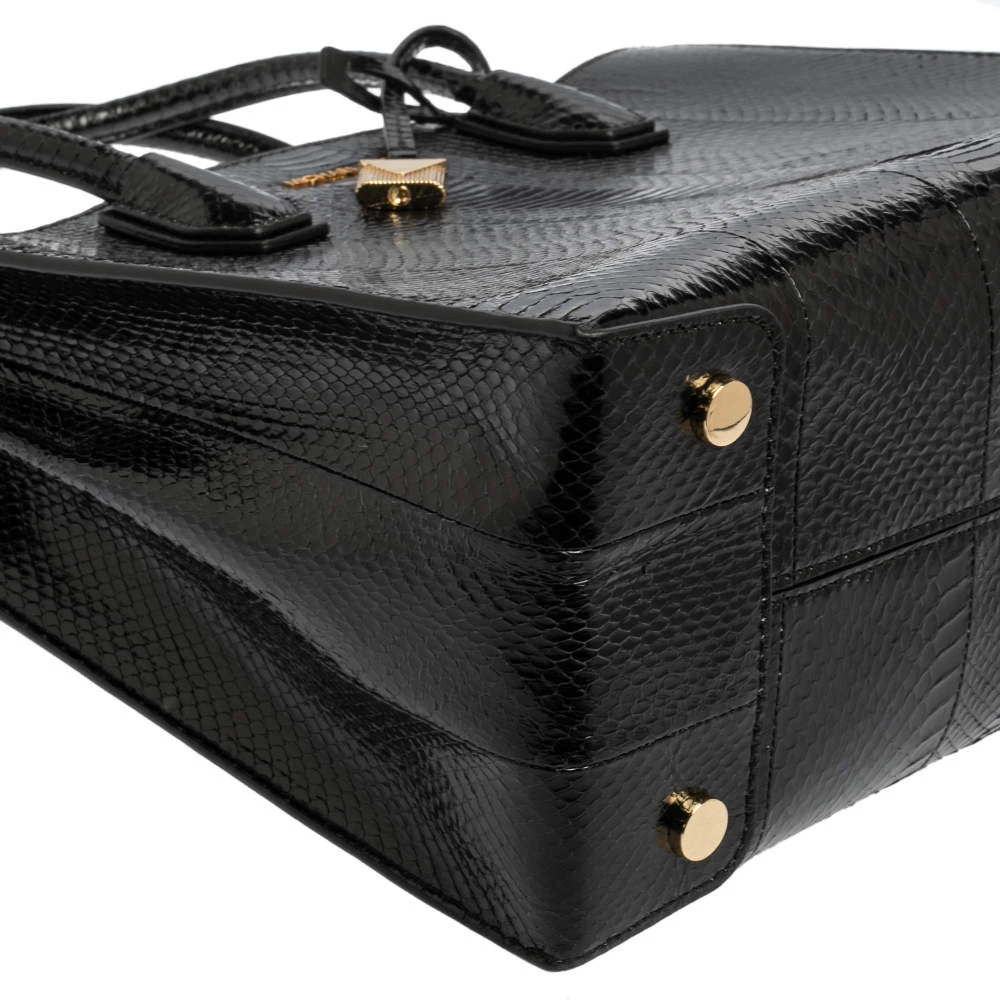 Michael Kors Black Snakeskin Large Mercer Tote For Women - Image 13