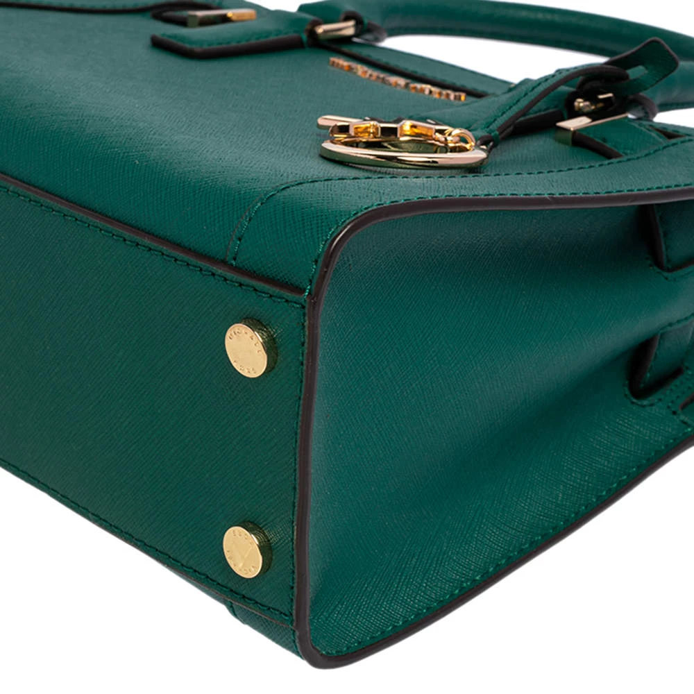 Michael Kors Green Leather Small Dillon Tote For Women - Image 11