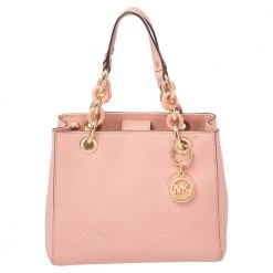 MICHAEL Michael Kors Pink Leather Cynthia Tote For Women