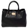 MICHAEL Michael Kors Black Leather Kellen Top Handle Bag For Women