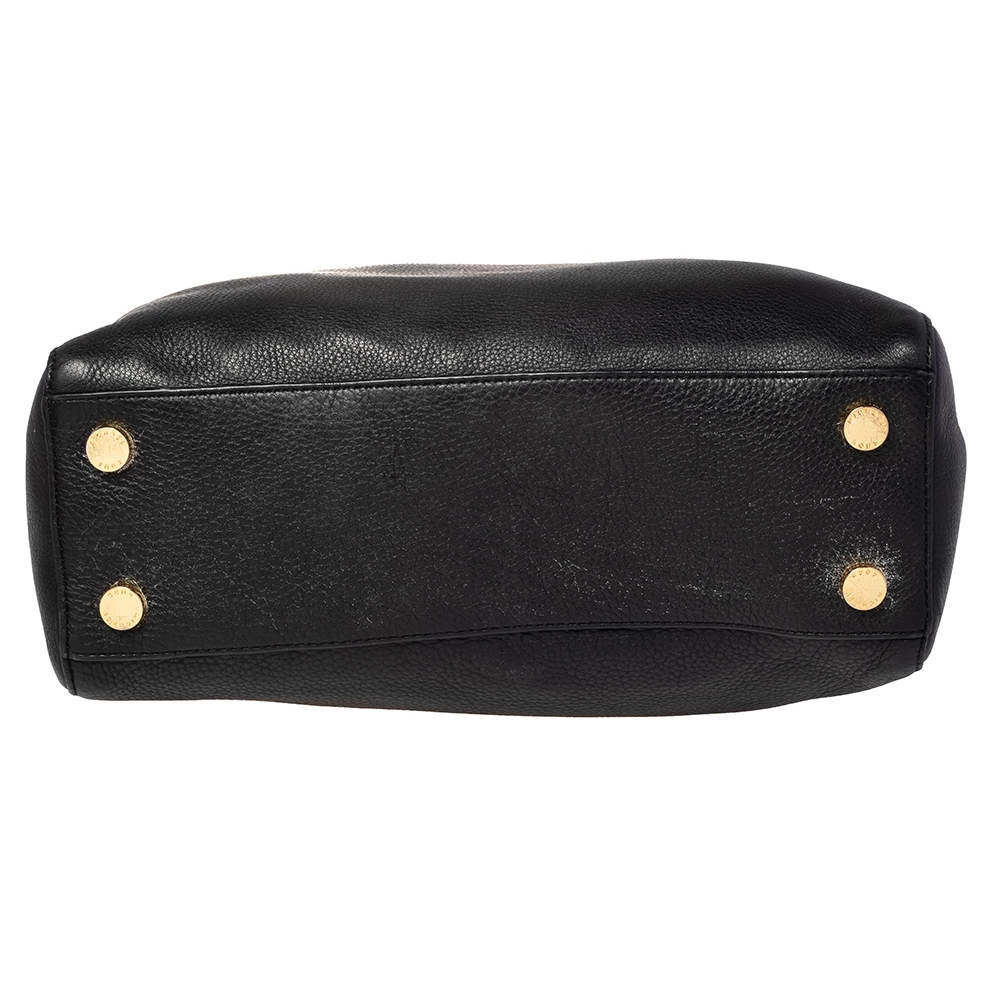 MICHAEL Michael Kors Black Leather Kellen Top Handle Bag For Women - Image 6