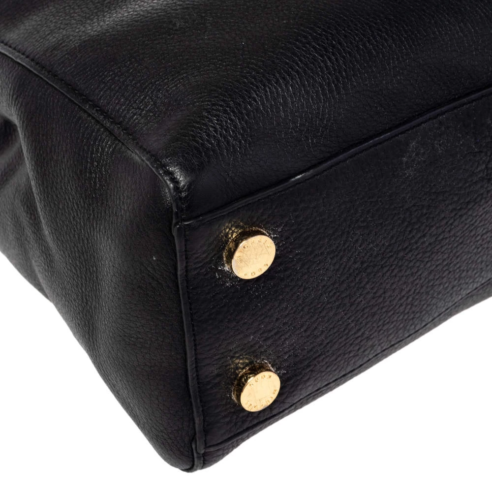 MICHAEL Michael Kors Black Leather Kellen Top Handle Bag For Women - Image 10