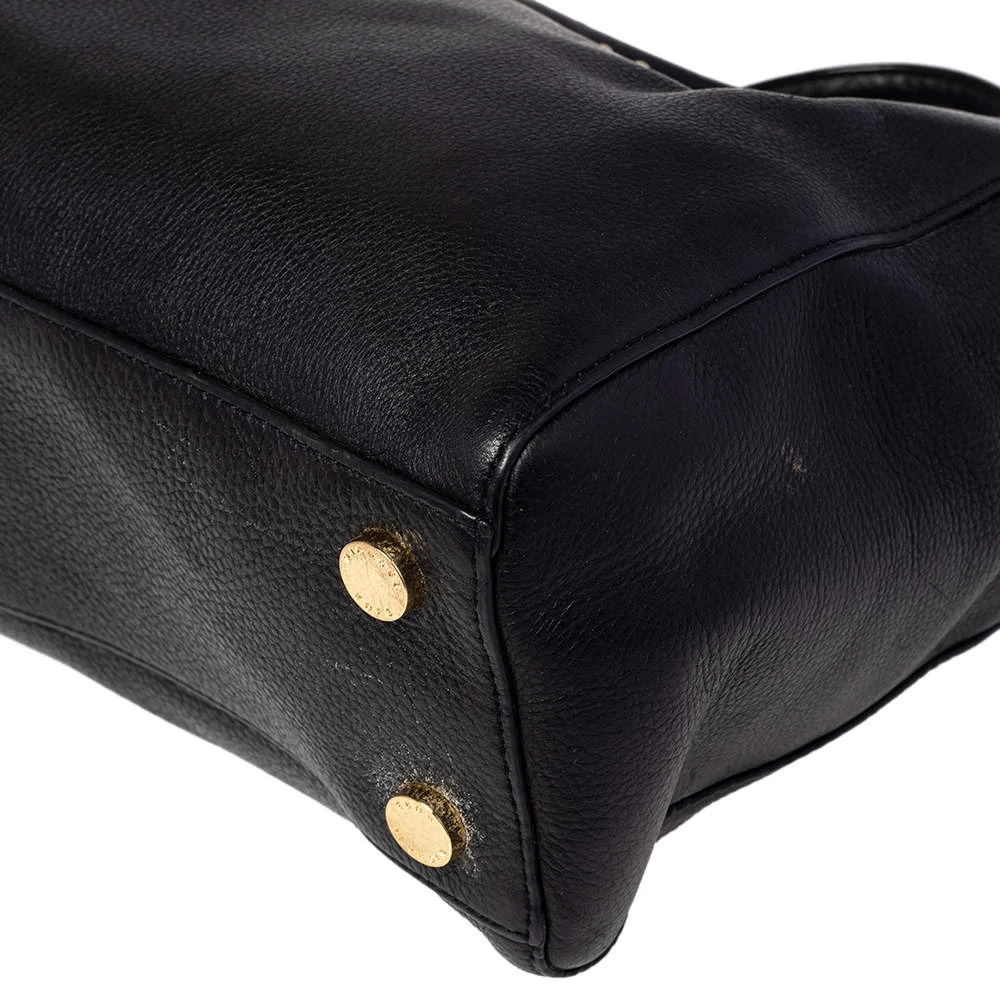MICHAEL Michael Kors Black Leather Kellen Top Handle Bag For Women - Image 11