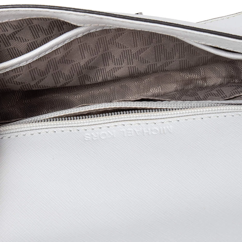 Michael Kors White Leather Small Cynthia Shoulder Bag For Women - Image 7