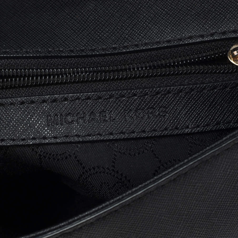 Michael Kors Black Leather Extra Small Ava Crossbody Bag For Women - Image 8