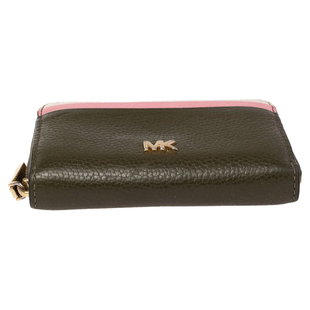 Michael Kors Multicolor Leather Mott Zip Around Wallet For Women - Image 5