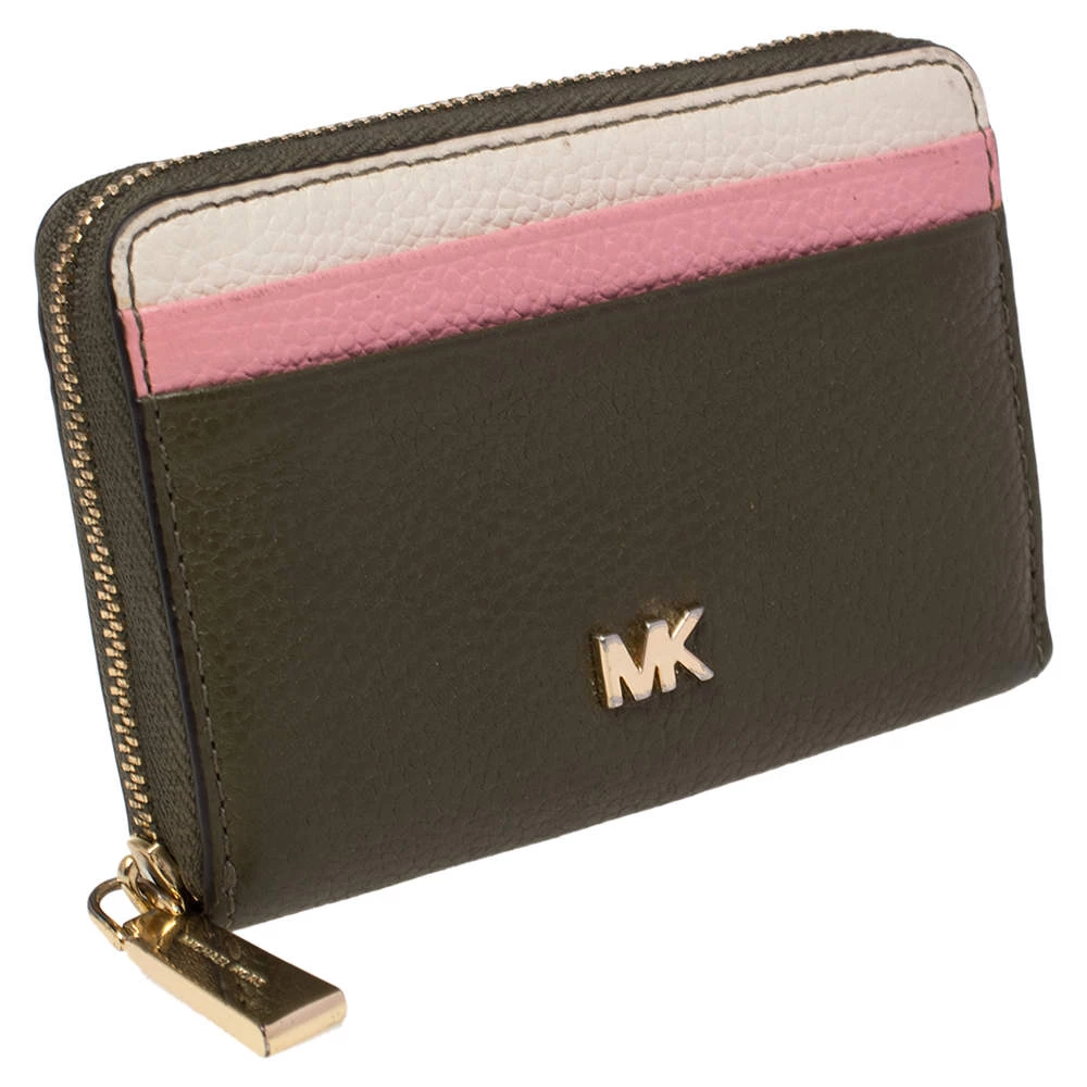 Michael Kors Multicolor Leather Mott Zip Around Wallet For Women - Image 3