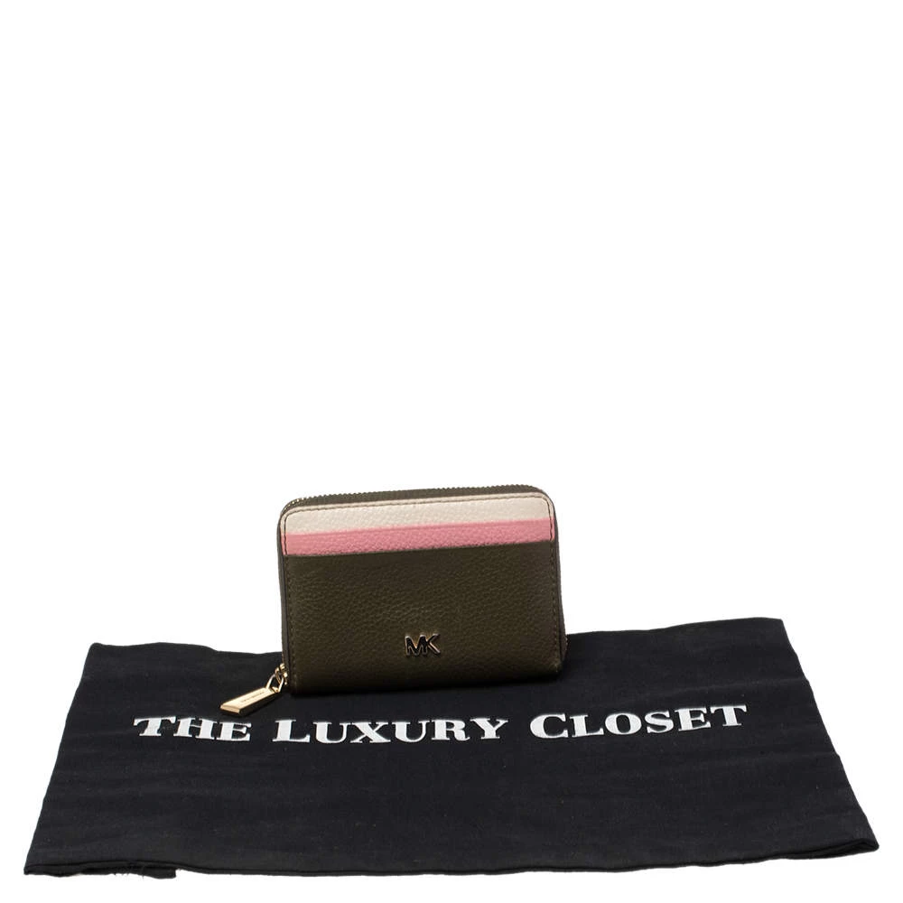 Michael Kors Multicolor Leather Mott Zip Around Wallet For Women - Image 7