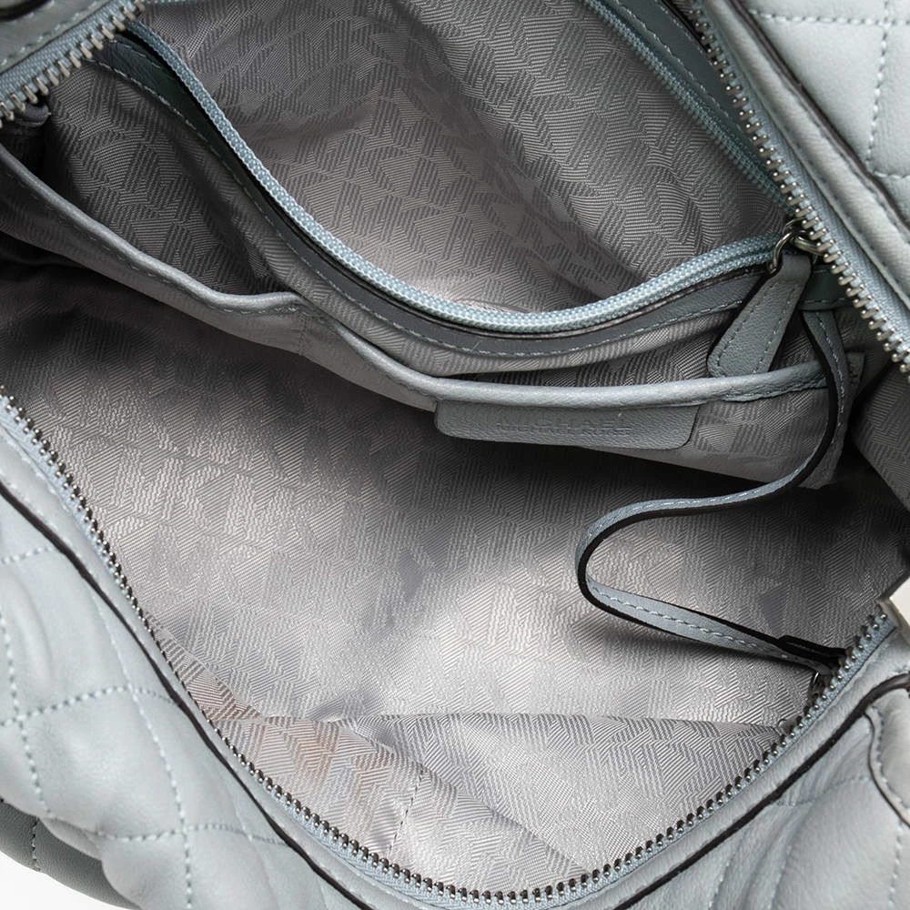 Michael Kors Grey Quilted Leather Rachel Satchel For Women - Image 7