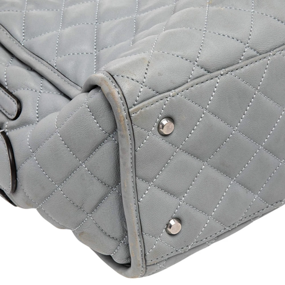 Michael Kors Grey Quilted Leather Rachel Satchel For Women - Image 11