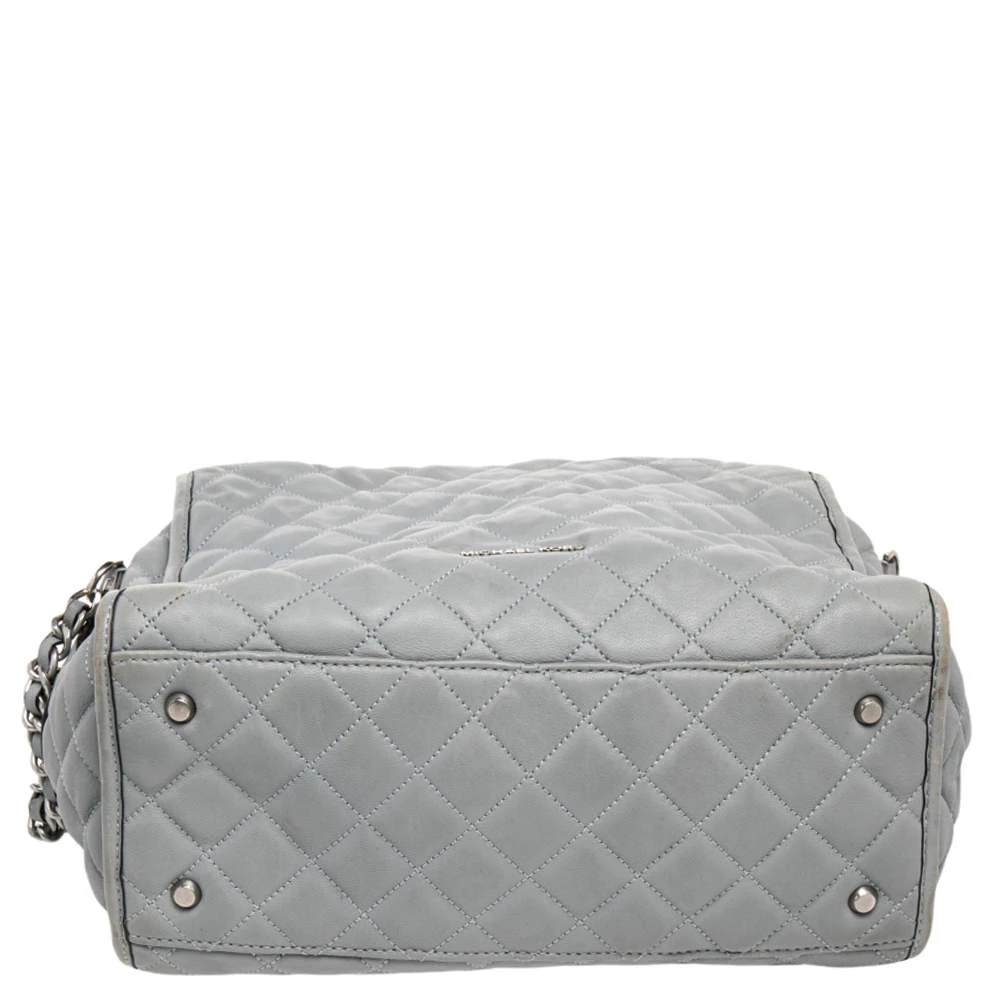 Michael Kors Grey Quilted Leather Rachel Satchel For Women - Image 6